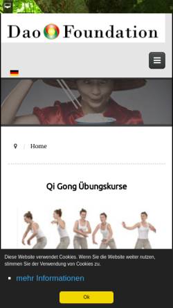 Vorschau der mobilen Webseite www.laozi-dao.de, Laozi Dao Zentrum Berlin