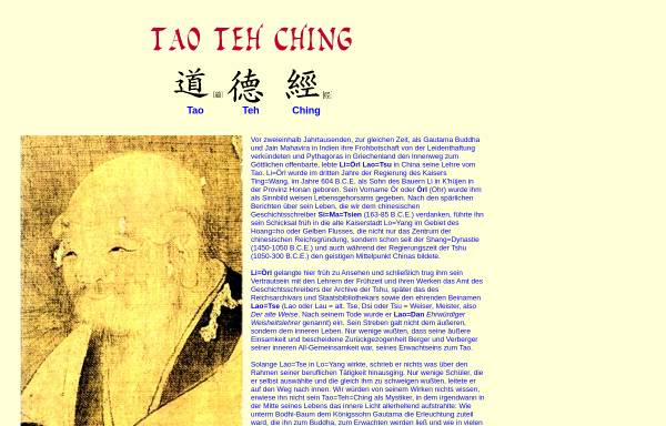 Tao Te King übersetzt von Bodo Kirchner