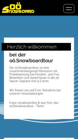 Vorschau der mobilen Webseite www.boarders-upperaustria.at, Landesverband Oberösterreich