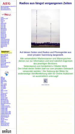 Vorschau der mobilen Webseite www.ukwfm.de, Nostalgische Radios