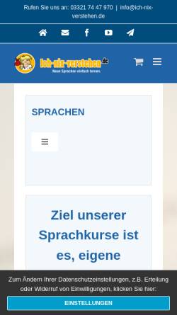 Vorschau der mobilen Webseite www.ich-nix-verstehen.de, Travellers Media