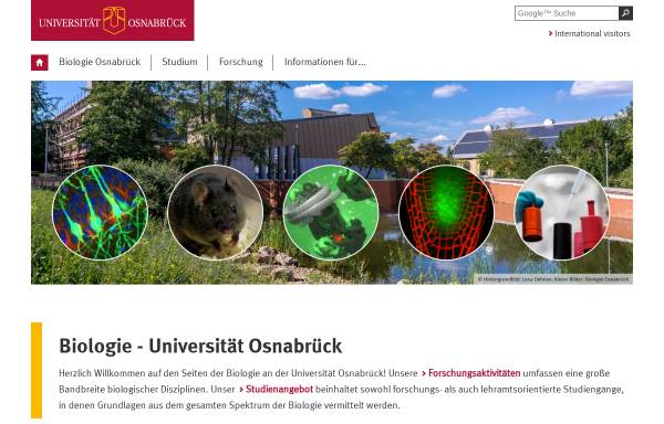 Fachberich Biologie der Universität Osnabrück (Deutschland)