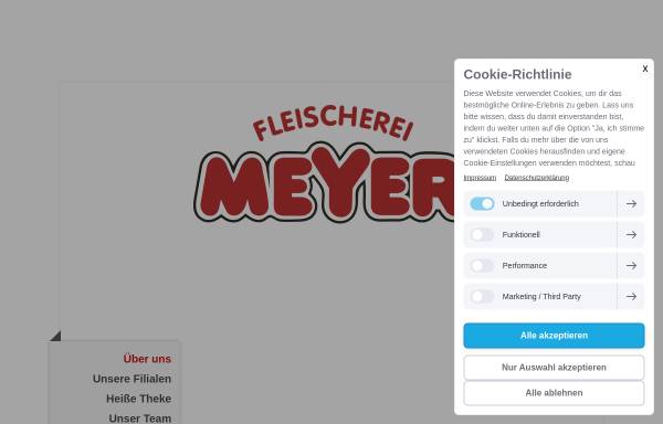 Vorschau von www.meyer-hille.com, Fleischerei Meyer GmbH
