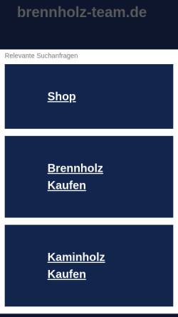 Vorschau der mobilen Webseite www.brennholz-team.de, Heiko Stahlhut - Brennholz-Team