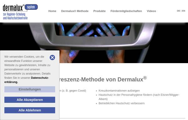 Vorschau von www.dermalux.de, KBD GmbH