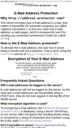 Vorschau der mobilen Webseite address-protector.com, address-protector.com