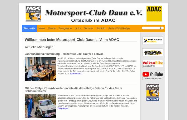 Vorschau von www.msc-daun.de, MSC Daun