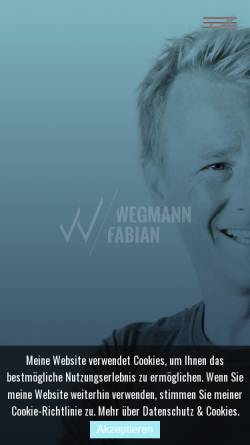 Vorschau der mobilen Webseite www.fabianwegmann.de, Wegmann, Fabian