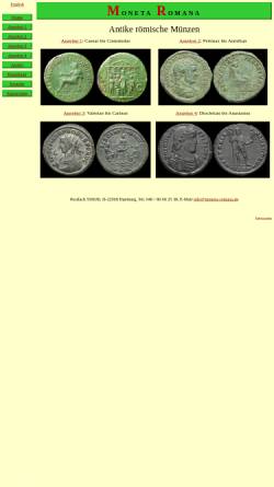 Vorschau der mobilen Webseite www.monetaromana.de, Moneta Romana, Dr. M. Reimer