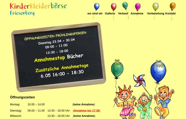Vorschau von www.chindersache.ch, Kinderkleiderbörse Friesenberg