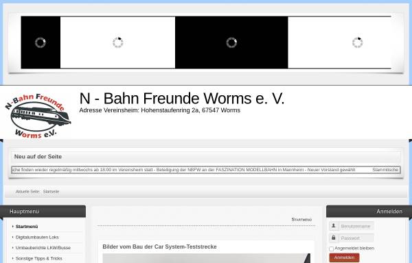 Vorschau von www.nbf-worms.de, N-Bahn Freunde Worms