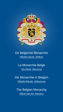 Vorschau der mobilen Webseite www.monarchie.be, Die Monarchie in Belgien