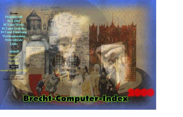 Vorschau von www.bci2000.de, Brecht-Computer-Index 2000