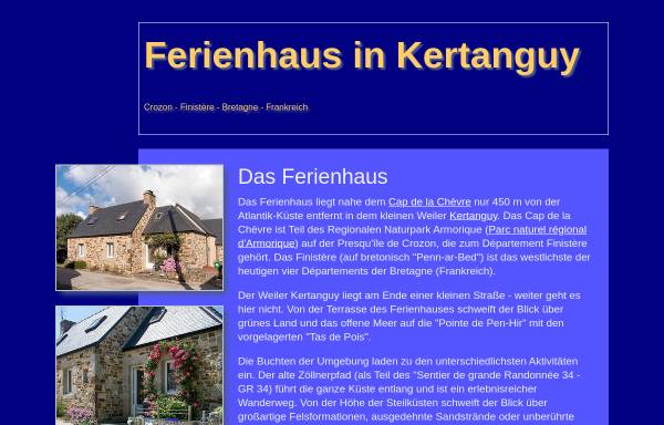 Vorschau von www.ferienhaus-kertanguy.de, Ferienhaus, Familie Hascoet