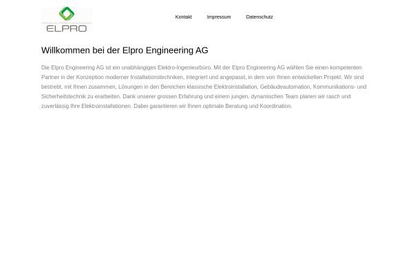 Vorschau von www.elproag.ch, Elpro Engineering AG