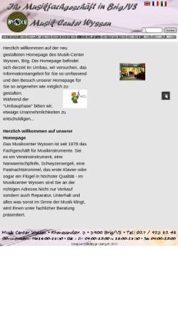 Vorschau der mobilen Webseite www.musikcenter-wyssen.ch, Musikcenter Wyssen