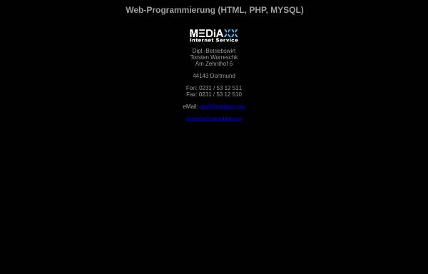 Vorschau von www.mediaxx.de, Mediaxx Internet Service
