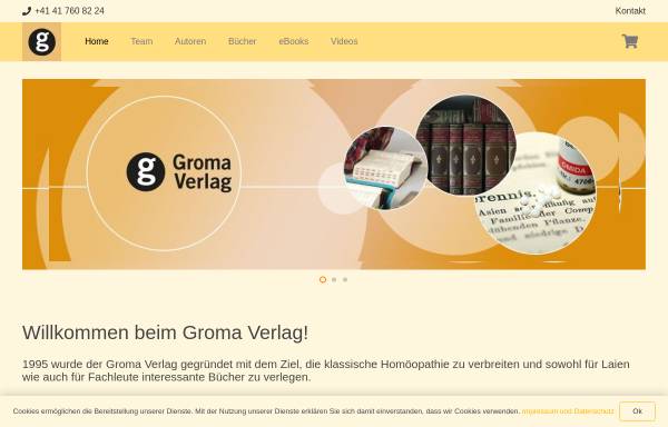 Vorschau von www.groma.ch, Klassische Homöopathie by Groma