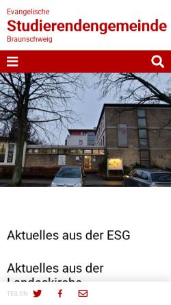 Vorschau der mobilen Webseite esg-bs.de, Braunschweig - ESG
