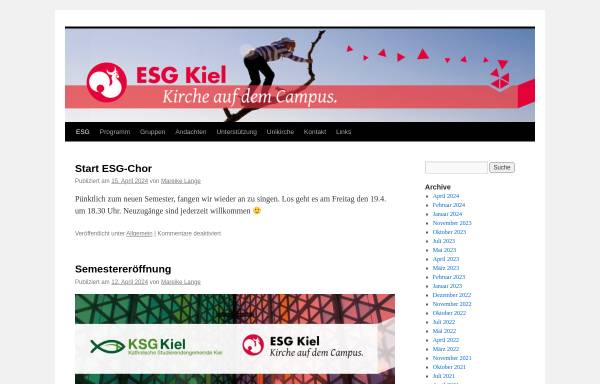 Vorschau von www.esg-kiel.de, Kiel - ESG