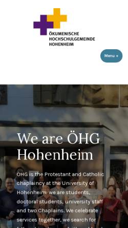 Vorschau der mobilen Webseite www.oehg.de, Stuttgart Hohenheim - ÖHG