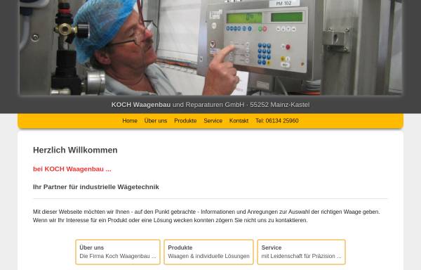 Vorschau von www.koch-waagen.de, Koch Waagenbau GmbH
