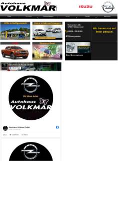 Vorschau der mobilen Webseite www.volkmar24.de, Autohaus Volkmar GmbH