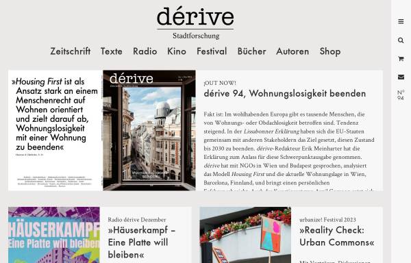 Vorschau von www.derive.at, dérive