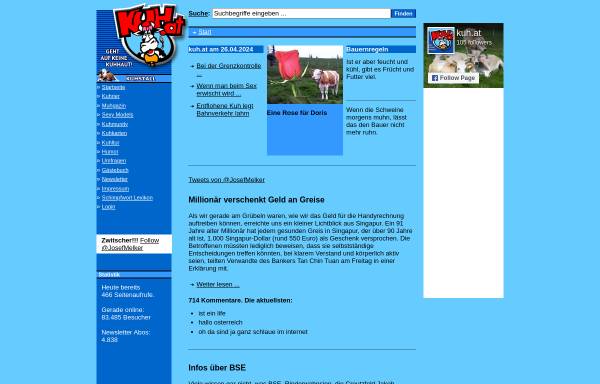 Vorschau von www.kuh.at, Kuh - Das moderne Rindvieh