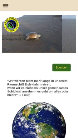 Vorschau der mobilen Webseite www.fawn.de, First Aid for Wonderful Nature (FAWN) Deutschlamd e.V.