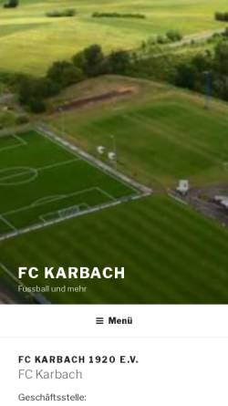 Vorschau der mobilen Webseite www.fc-karbach.de, FC 