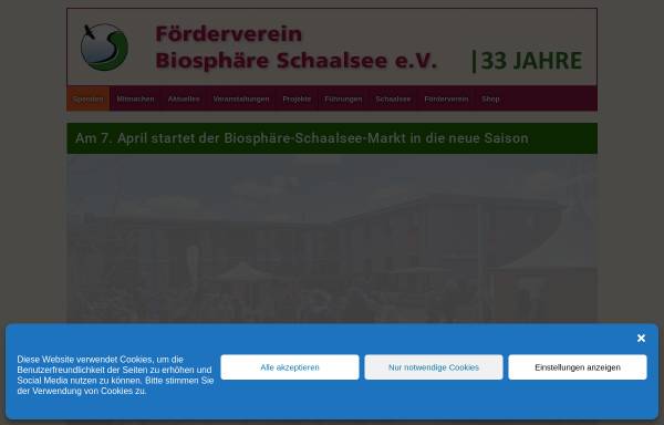 Vorschau von www.foerderverein-biosphaere-schaalsee.de, Förderverein Biosphäre Schaalsee e.V.