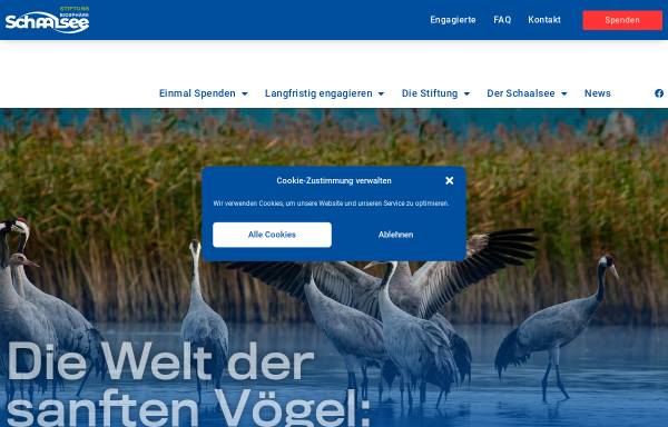 Vorschau von www.kranich-schutz.de, Kranich-Schutz am Schaalsee