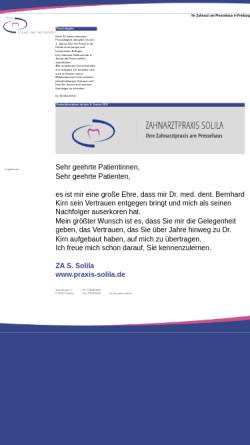 Vorschau der mobilen Webseite www.dr-kirn.de, Zahnarztpraxis Dr. Bernhard Kirn