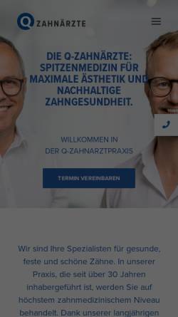 Vorschau der mobilen Webseite www.dr-quirin.de, Zahnarztpraxis Dr. Quirin