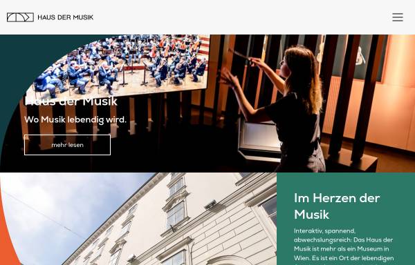 Vorschau von www.hausdermusik.com, Haus der Musik Wien
