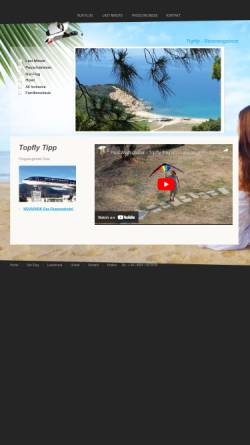 Vorschau der mobilen Webseite www.topfly.at, Topfly Ltd.