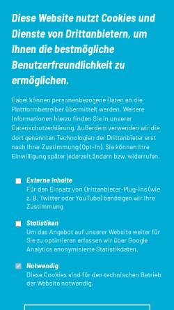 Vorschau der mobilen Webseite www.nrwtv.de, Nordrhein-Westfälischer Triathlon-Verband e.V. (NRWTV)