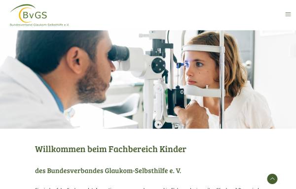 Vorschau von glaukom-kinder.de, Angeborenes Glaukom