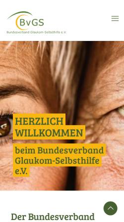 Vorschau der mobilen Webseite www.glaukom-buero.de, Bundesverband Glaukom-Selbsthilfe e.V.