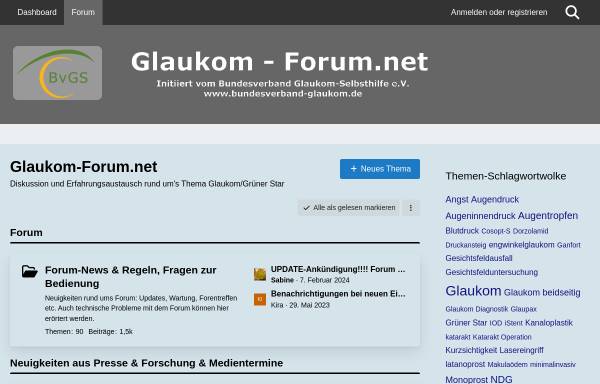 Vorschau von www.glaukom-forum.net, Glaukom-Forum