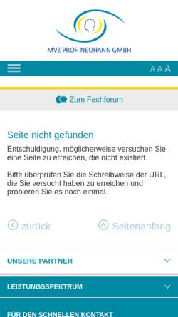 Vorschau der mobilen Webseite www.adc1.de, Glaukomvorsorge