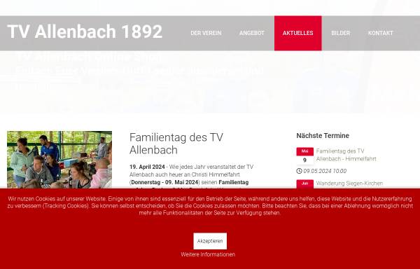 Vorschau von www.tv-allenbach.de, TV Allenbach e.V. 1892
