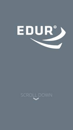 Vorschau der mobilen Webseite www.edur.com, Edur Pumpen