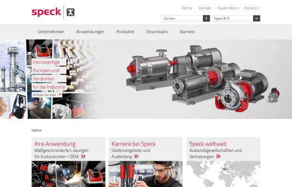 Vorschau von www.speck.de, Speck Pumpen Walter Speck GmbH & Co. KG