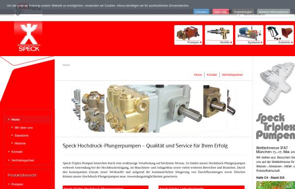 Vorschau von www.speck-triplex.de, Speck-Triplex-Pumpen GmbH & Co. KG