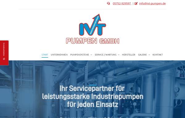 Vorschau von www.ivt-pumpen.de, IVT-Pumpen GmbH