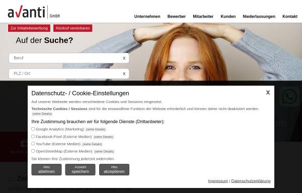 Vorschau von www.avantipl.de, Avanti Personalleasing