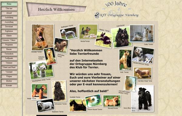 Vorschau von www.terrier-og-nuernberg.de, Klub für Terrier - Ortsgruppe Nürnberg