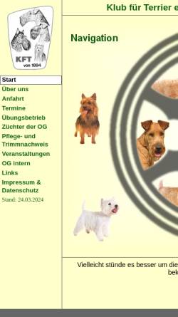 Vorschau der mobilen Webseite kft-og-os.de, Klub für Terrier e. V. - Ortsgruppe Osnabrücker Land